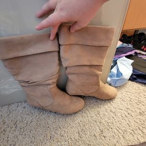 Tan boots